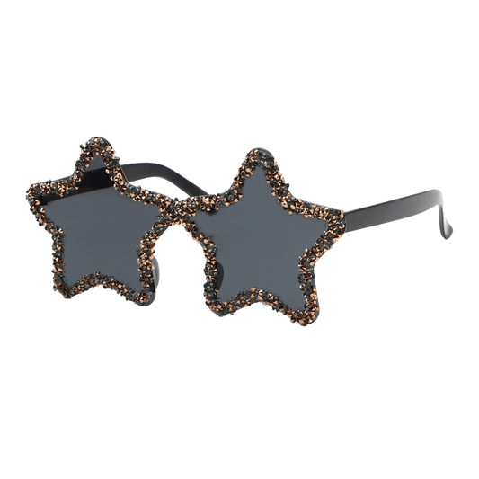 Black Rhinestone Sunglasses