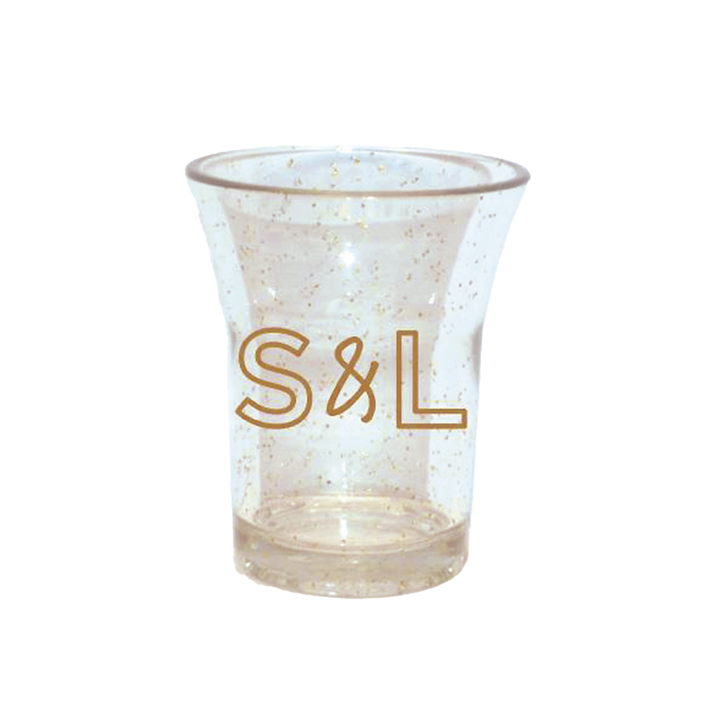 Branded Glitter Shot Glasses