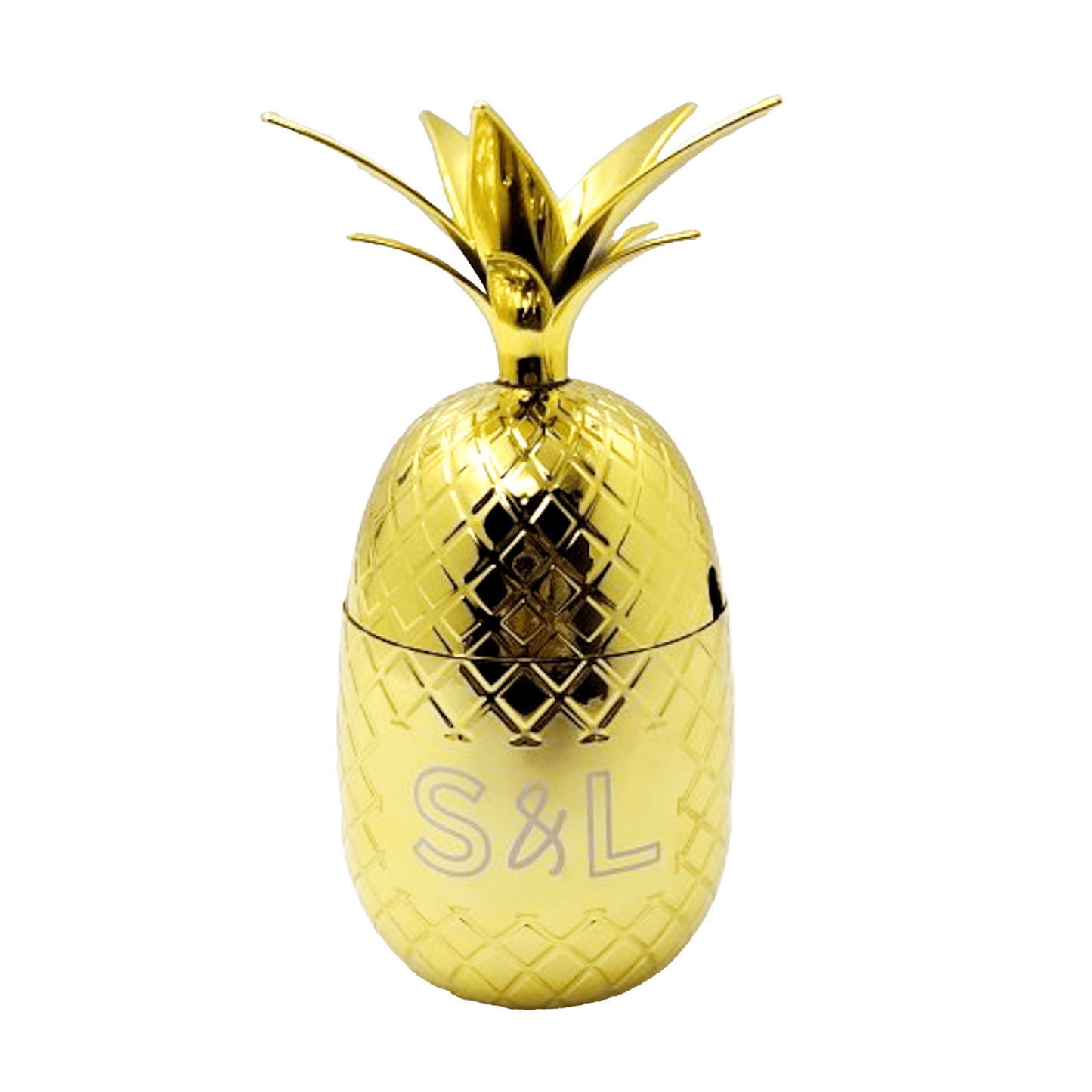 Gold S & L Pineapple Vessel