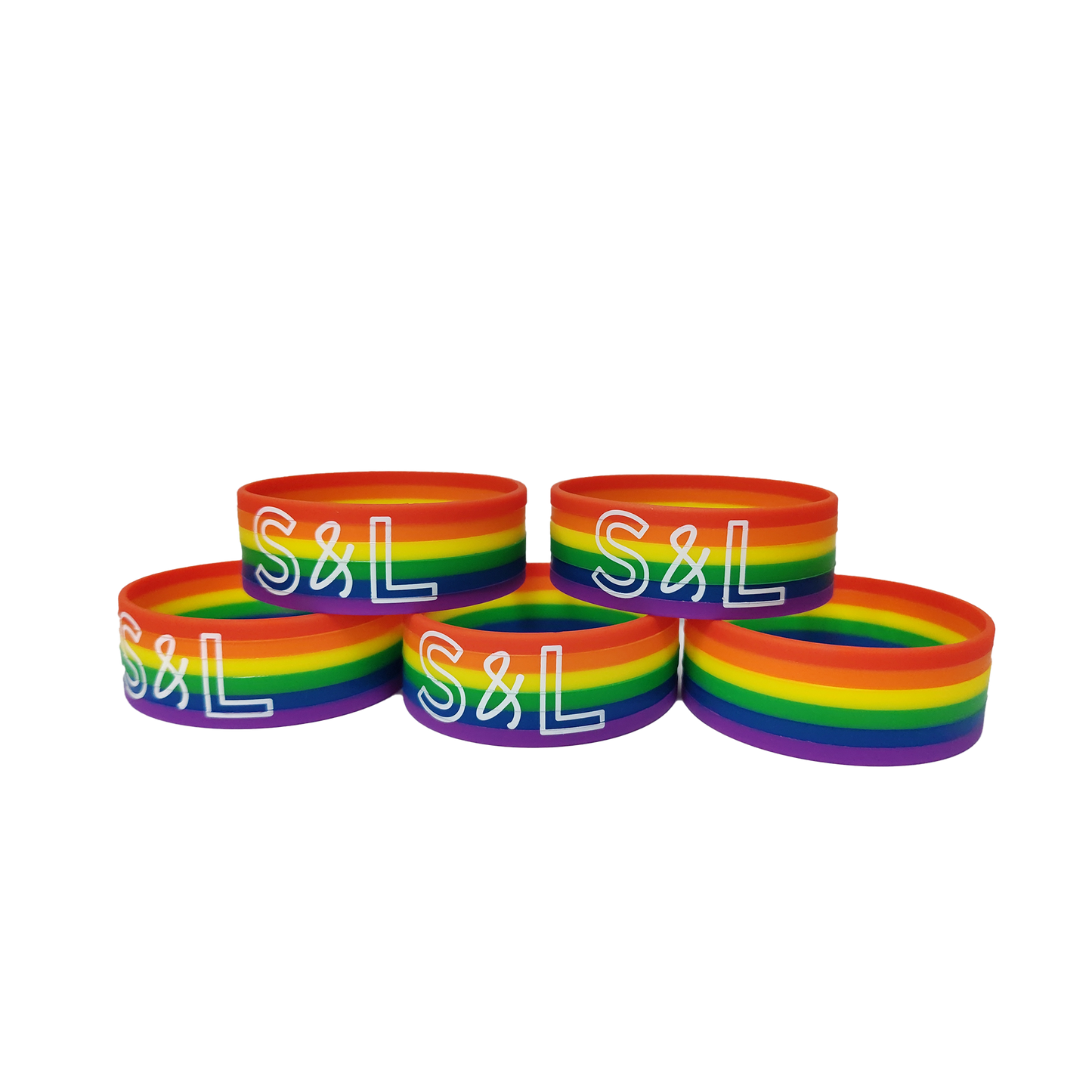 S&L Branded Pride Silicone Wristbands