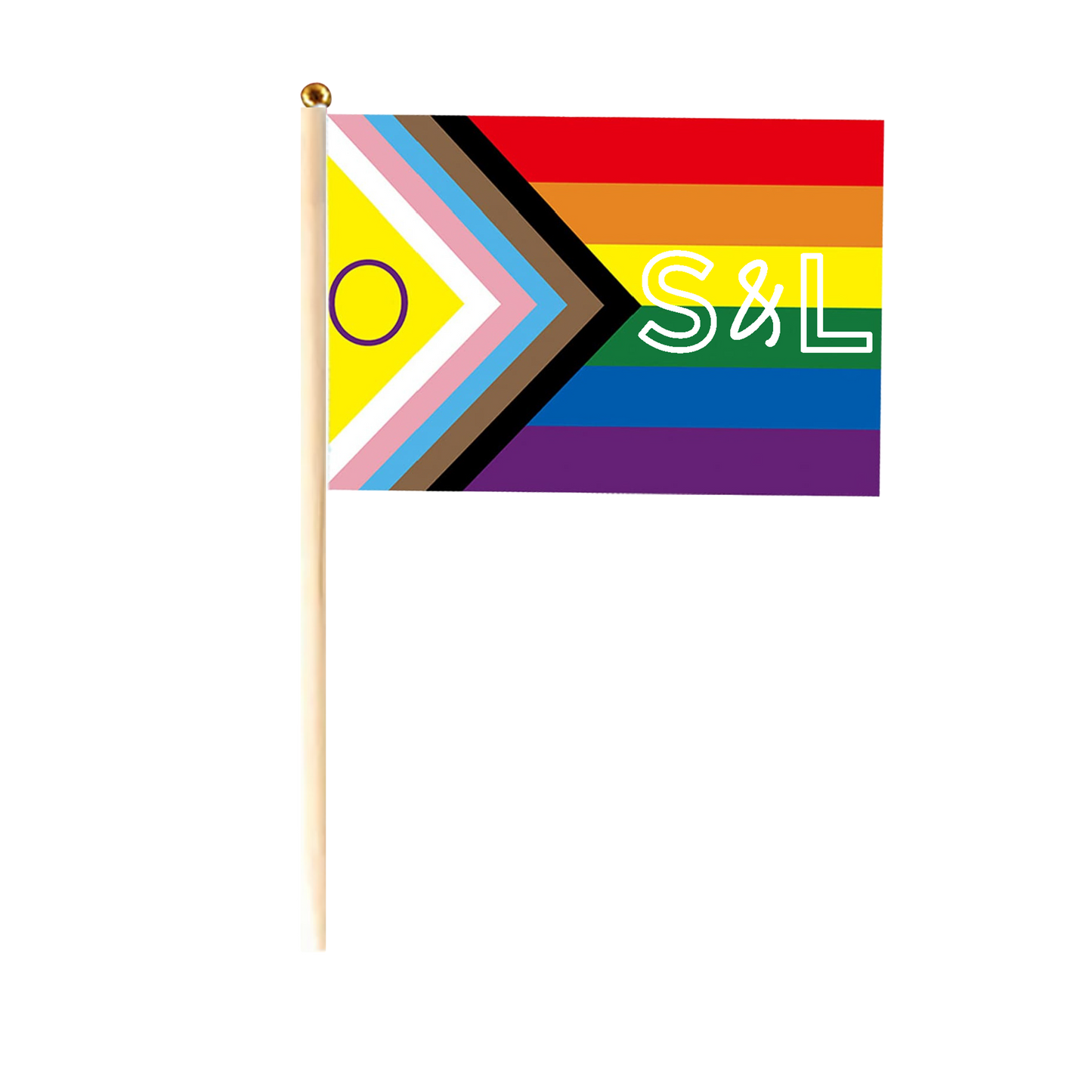 Slug Branded Pride Hand Waving Flag