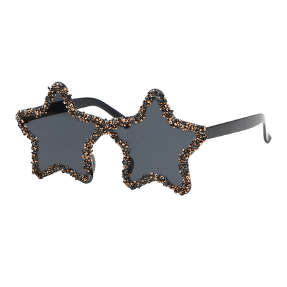 Black Rhinestone Sunglasses