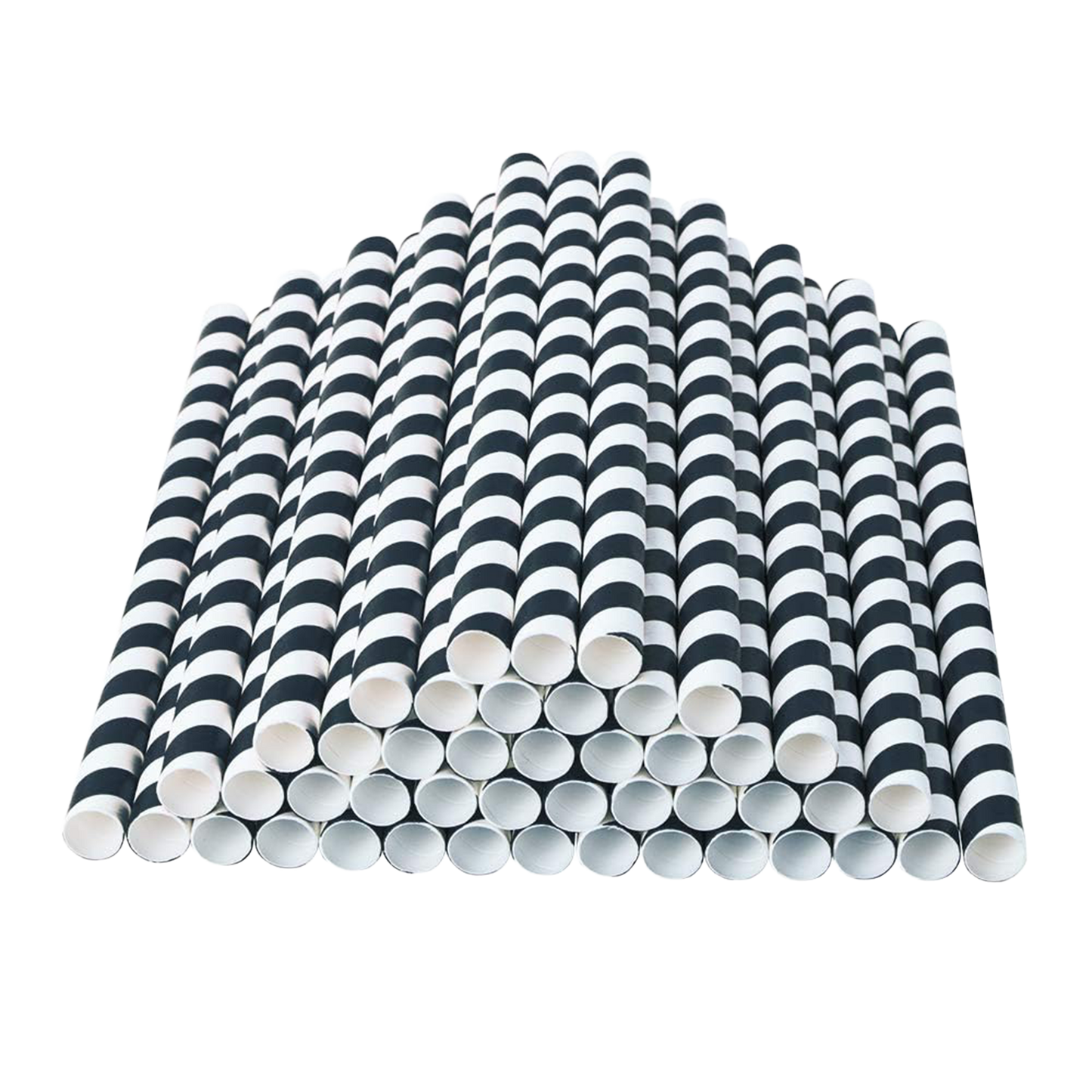 Black and White Jumbo Straw