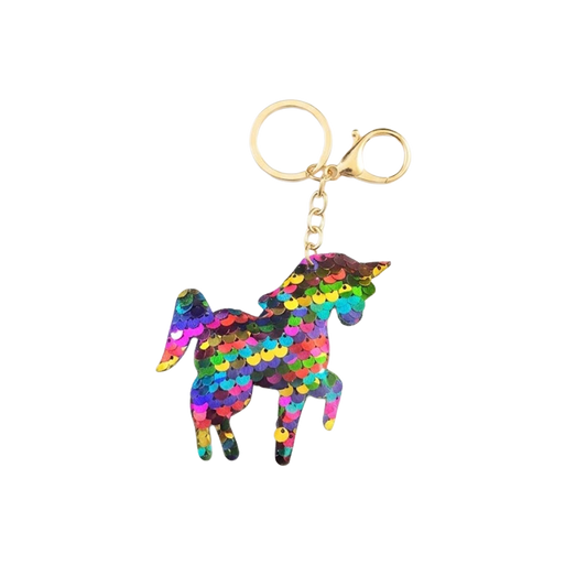 Glitter Pony Keyring