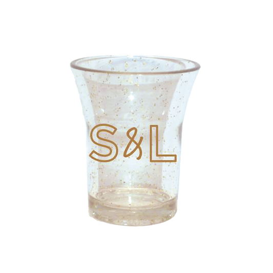 Branded Glitter Shot Glasses