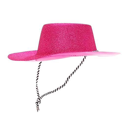 Pink Glitter Cowboy Hat
