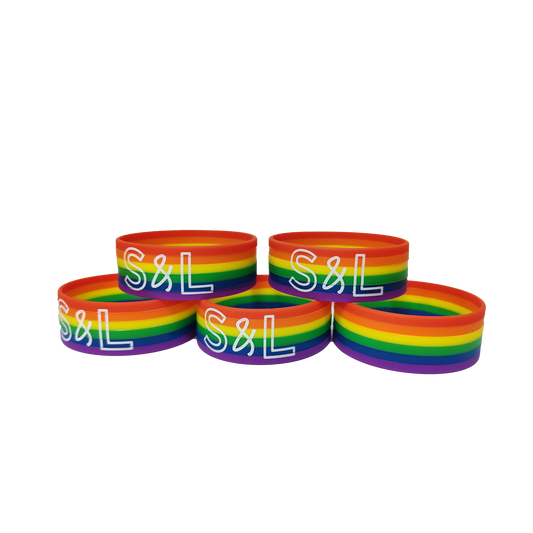 S&L Branded Pride Silicone Wristbands