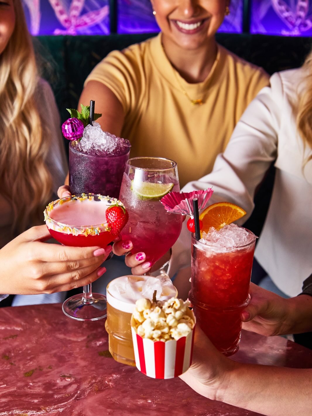 Red and White Strip Mini Cups