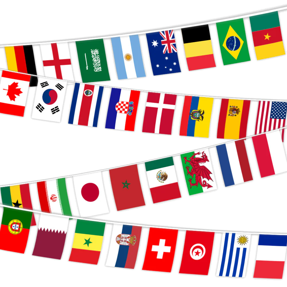 World Cup Flag Paper Bunting