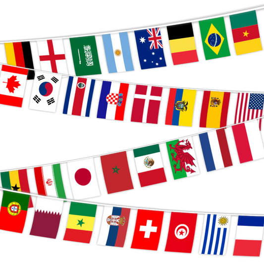 World Cup Flag Paper Bunting